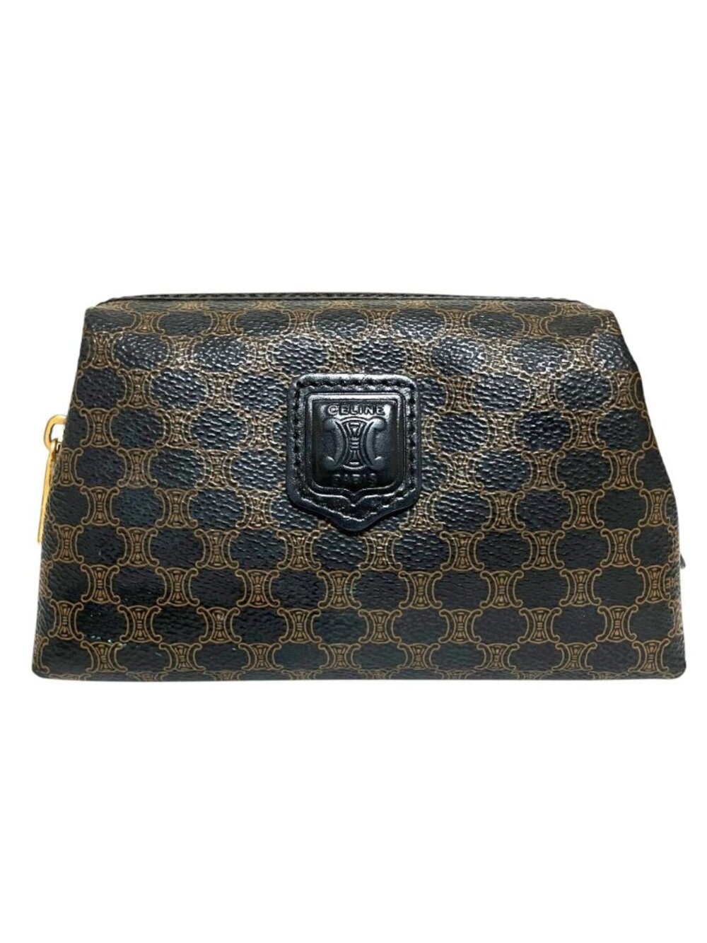 Celine Macadam Pouch Black Brown